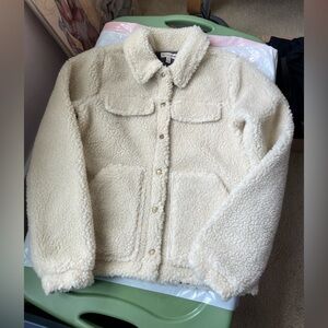 Toad&Co Cream Sherpa Trucker Jacket, Size XS, New Without Tags